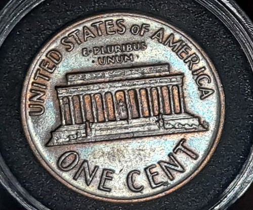 Lincoln Cent DDO 004 1972 S atractivo azul/plateado tonificación y doble matriz anverso - Imagen 2 de 12