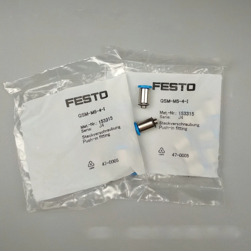 CPU tha 4 20 10PC New Festo QSM-M5-4-I 153315 Push-in Fittings Free Shipping | eBay