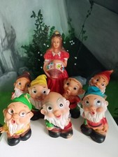 Vintage - BIANCANEVE E I SETTE NANI " Rubbertoys "