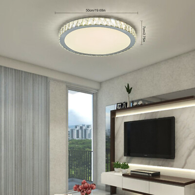 Modern K9 LED Crystal Ceiling Light Embedded Pendant Lamp Classic Design 36W New