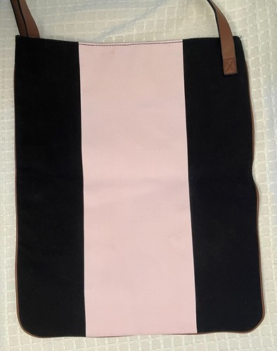 Victoria’s Secret Cross Body Tote, Pink & Black with “Leather” Trim, NWT - Picture 8 of 15