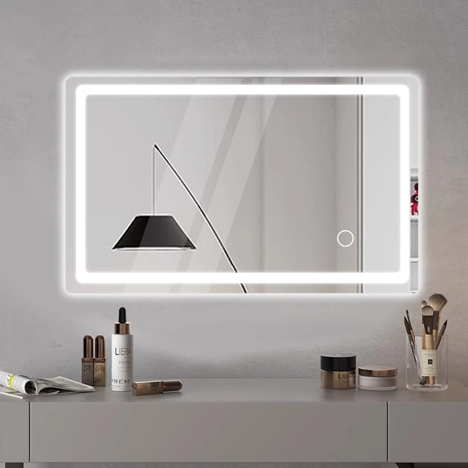 LED Badspiegel Badezimmerspiegel mit Beleuchtung Wandspiegel Lichtspiegel 60x80 - Bild 4 von 4