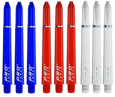 3 Sets Winmau Pro Force Medium Dart Shafts - Ships w/ Tracking - Blue Red White