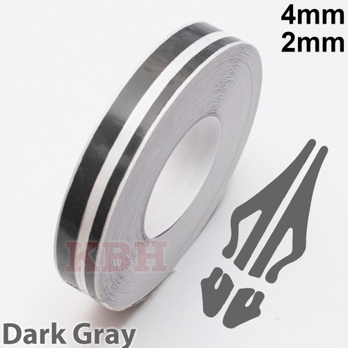 4mm 2mm Twin Self Adhesive Pin Stripe Coach Line Tape Vinyl 1/6" 1/12