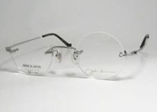 John Lennon Round Eyewear Glasses Frame JL-1127 c.2 Silver 43 23-146 w/Case