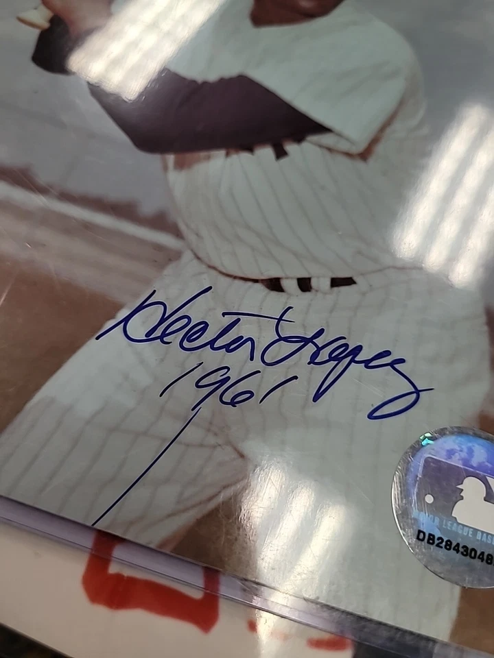 8x10 Photo Signed Autographed Hector Lopez Yankees JSA COA (CBMH) - Image 3 of 3