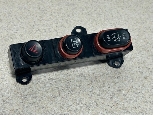 90 93 Mitsubishi Eclipse TALON LASER HAZZARD DEFROST Switch OEM - Picture 2 of 4
