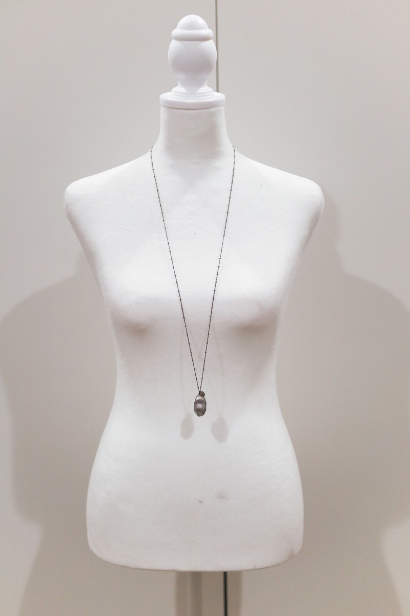 新品　CHAN LUU　Grey pearl necklace BRAND NEW Chan Luu Grey Pearl Necklace with Gift Box | eBay