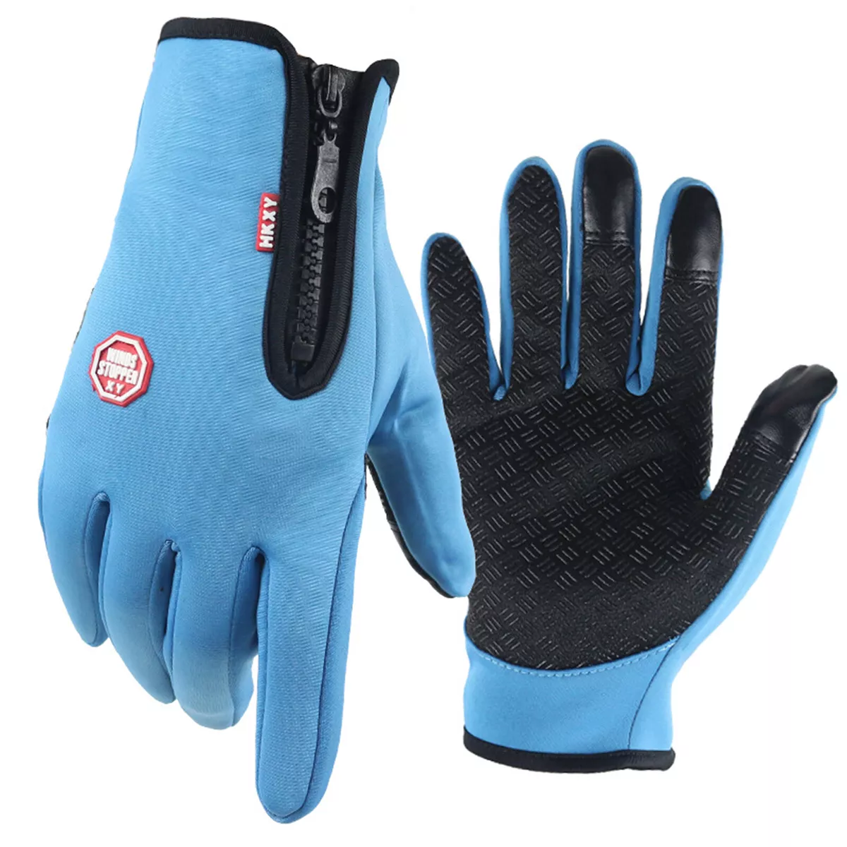 Blue cycling store gloves