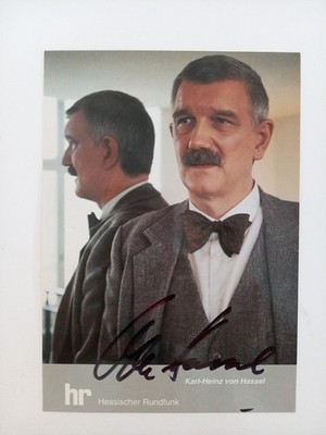 Karl Hein von Hassel - Edgar Brinkmann Tatort - original Autogramm - ca. 15x10cm