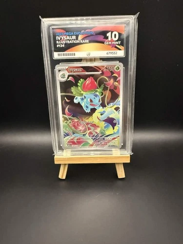 Pokémon TCG Ivysaur IR 134/132 Mega Evolution ACE 10 Gem (Perfect sub grades)