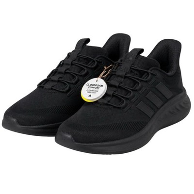 Adidas Cloudfoam Flex RapidFit Sneaker Schwarz Wide Fit UK 8 EU 42 Neu mit Etikett