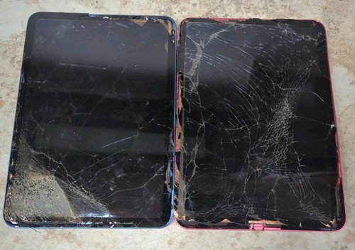 Apple iPad 10th Gen 2022 64GB A2696 Pink & blue WiFi Only, Damaged- not working.