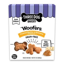 Grain-Free Dog Treats Peanut Butter Banana Flavor Natural Soft-Baked Biscuits