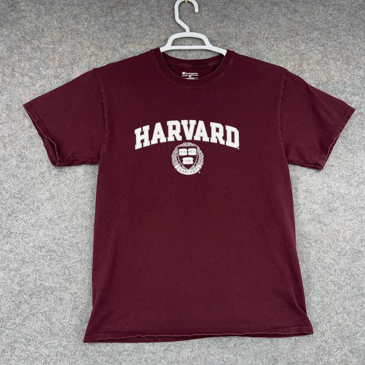 Harvard Crimson Shirt Mens Medium Maroon Short Sleeve Ivy League