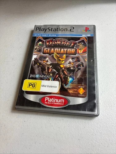 Ratchet: Gladiator Platinum PS2 Video Game Multiplayer Action RPG