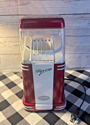Nostalgia Electrics Retro Series 50's Style Mini Hot Air Popcorn Popper TESTED