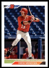 2020 Bowman Heritage Drew Mendoza #BHP-71 Washington Nationals Baseball Card