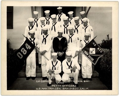 Vtg Snapshot Group Of Sailors Us Navy Training Center San Diego Ca 1960