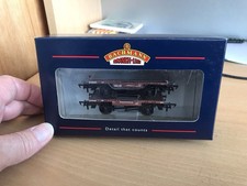 Bachmann OO Gauge 33-335 BR Brown Conflat Wagons, Pack of 2, NEW UNUSED