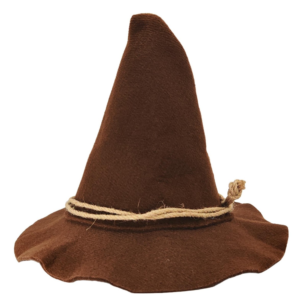nigsouy Witch Wizard Hat for Adults, Felt Wide Brim Pointed Hat