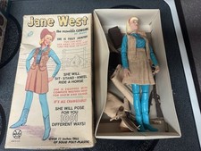 Marx Johnny West Series Jane West Figure 1965 w/ Box Manual Near Complete