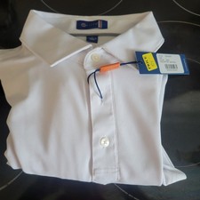 Stitch Golf Polo Shirt Mens L White New With Tags