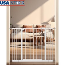 Safety Baby Gate Extra Wide Auto Close Durable Pressure Mounted Kids Pets New