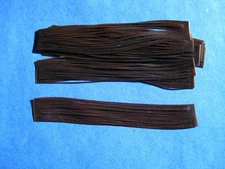 10 silicone Skirt Tabs T65 brown with orange glitter Fish Lure Spinnerbait Buzz