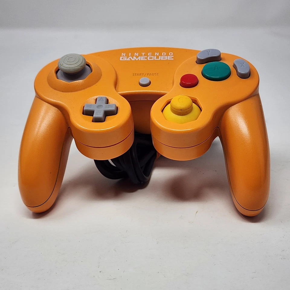 Nintendo GameCube Orange Controller Official Good Condition - Image 4 of 4