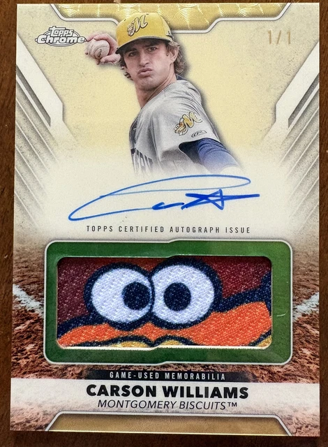2025 Topps Pro Debut Chrome Carson Williams Superfractor 1/1 Auto Jumbo Patch