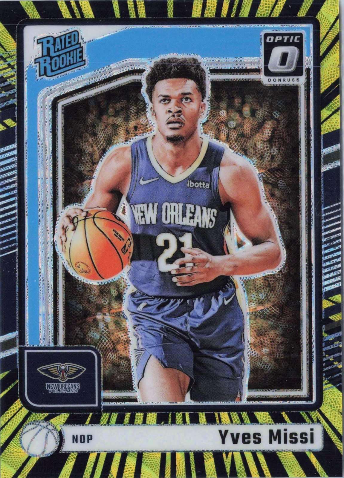 2024-25 Donruss Optic #265 Yves Missi Electricity International #/75
