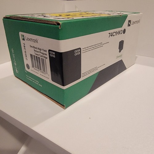 Lexmark (74C1HK0) OPEN BOX- BRAND NEW Black High Yield Toner Cartridge - Bild 3 von 6