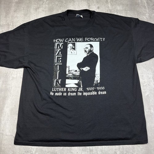 Vintage Martin Luther King Jr Memorial Rap Tee T-Shirt 90s USA Adult XL