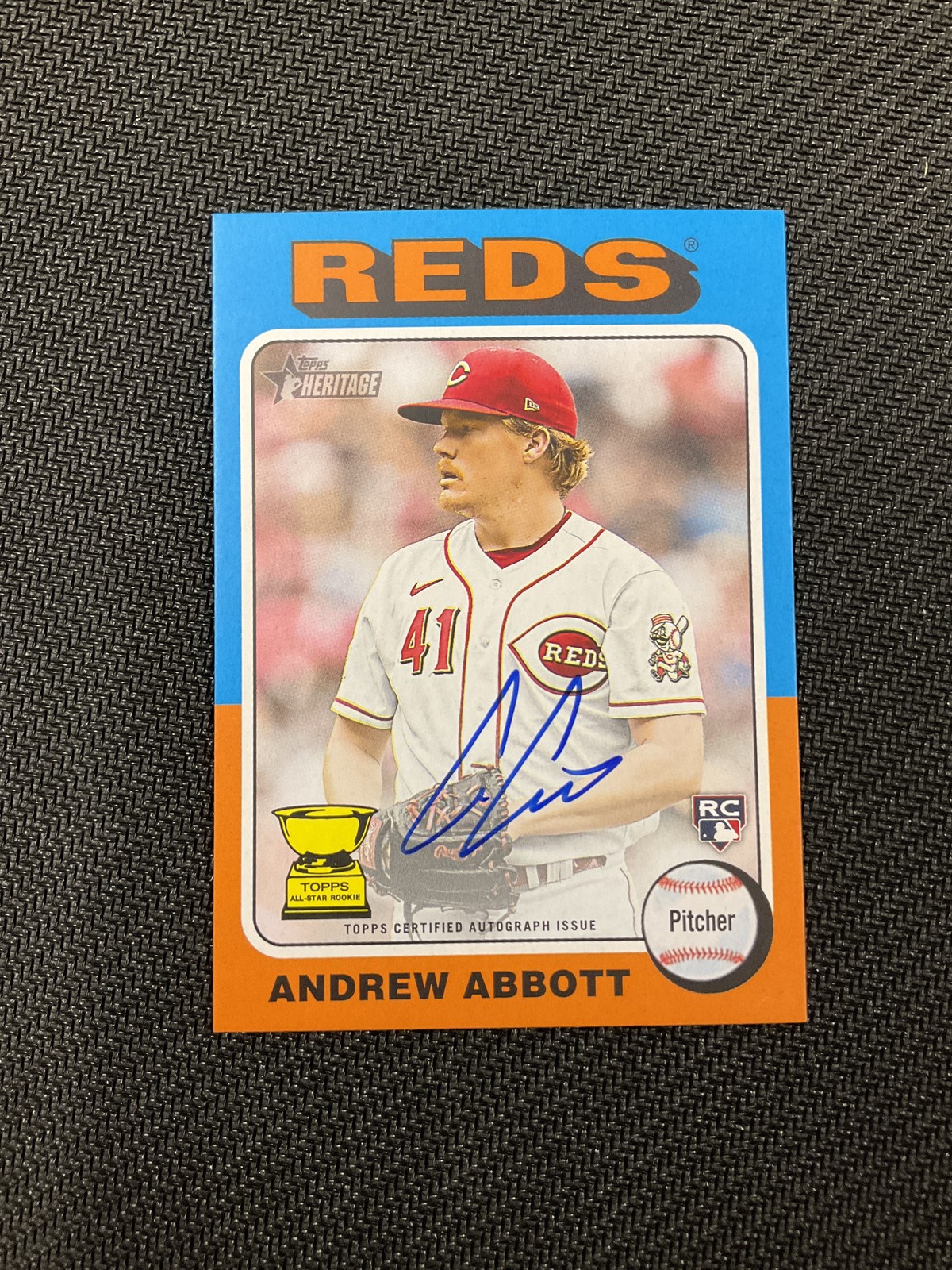 2024 Topps Heritage #ROA-AA Andrew Abbott Real One Autographs Cincinnati Reds
