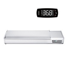 Refrigerated Condiment Prep Station, Countertop, 5 Pans, Stainless Steel