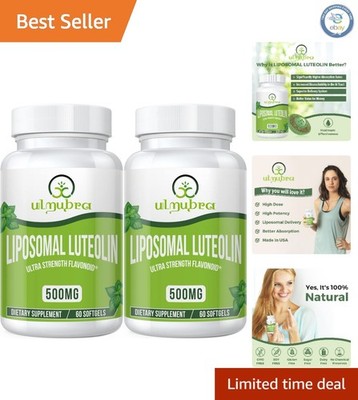 High-Potency Liposomal Luteolin 500MG - 30 Servings of Antioxidant Support