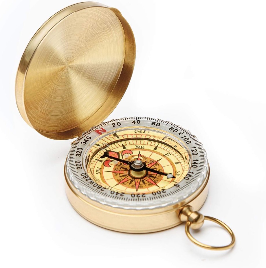 2 PCS Camping Survival Metal Compass for Hiking Camping Hunting Outdoor ...
