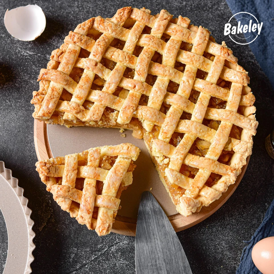 Bakeley 9 英寸不粘碳钢圆形馅饼Quiche平底锅带可拆卸散装Botto — 第 2/4 张图片