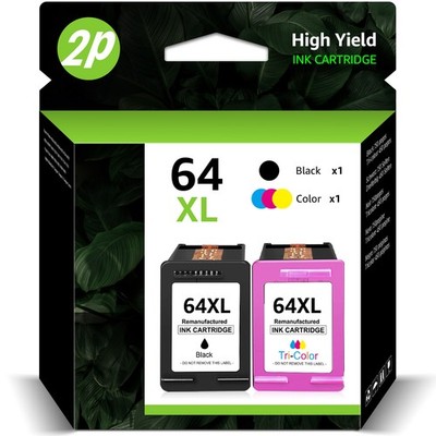 64XL Ink Cartridges for HP 64 XL Envy 7855 7155 7858 6255 7800 7164 6255 Combos