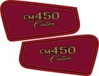 HONDA 1982 CM450 CUSTOM COVER DECALS GRAPHICS BURGUNDY LIKE NOS
