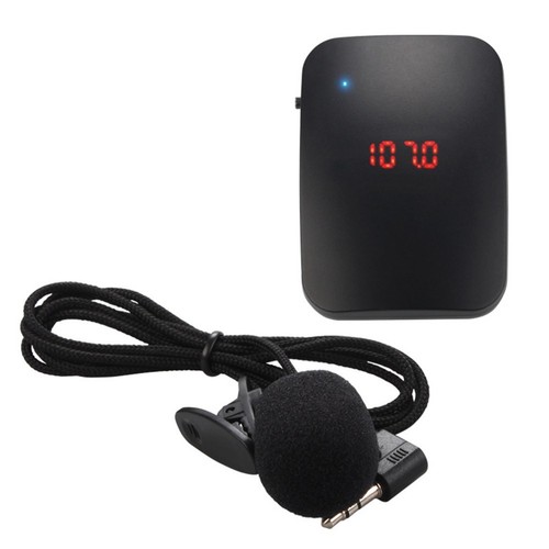 1 Set Für Vortrag Mikrofonsender Mini-Größe Kabelloses Headset Lavalier-Mikrofon - Bild 4 von 12