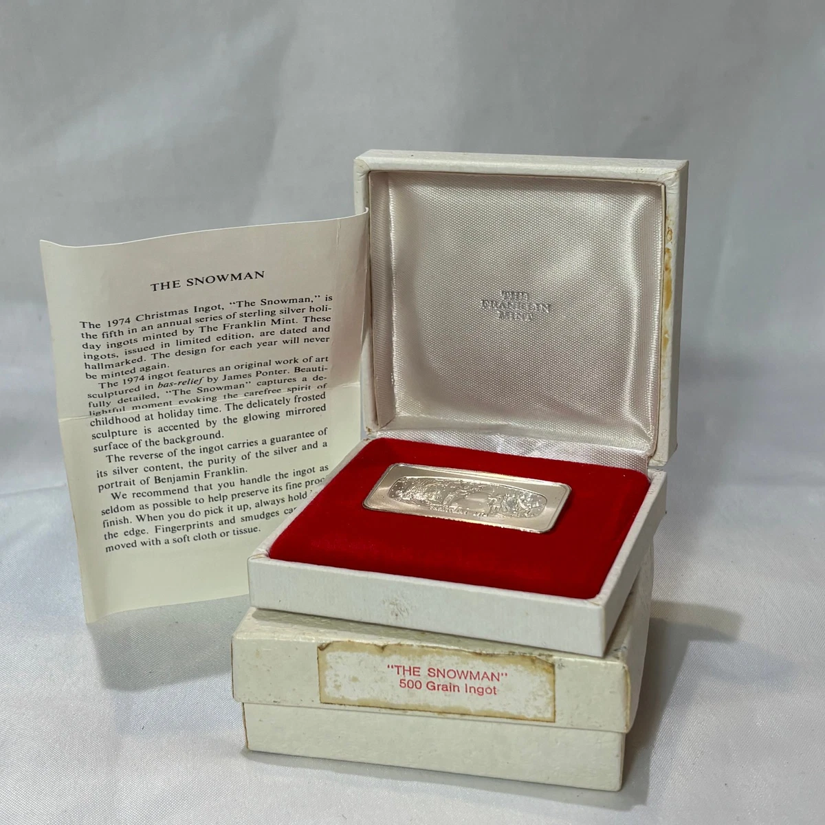 Franklin Mint Silver Bullion 1974 for sale | eBay