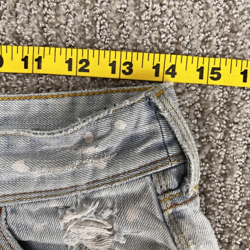 Hollister pantaloncino denim donna 1 lavaggio leggero invecchiato taglio sfilacciato orlo grezzo - Foto 18 di 23