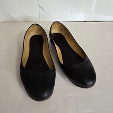 Frye Carson Ballet Flat Black 3472126  Leather Size 7.5
