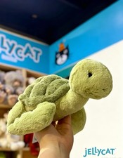 Jellycat Tully Turtle Plush Ultra 26CM Plush Doll Toy Party Gift Tags + Dust Bag