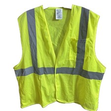 Body Guard Vest Unisex Size L/XL Yellow Sleeveless 100 Polyester Safety Gear