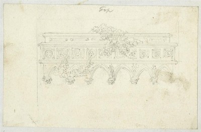 Frederick William Fairholt Miniaturzeichnung Grand Tour Architekturstudie 2