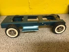Tonka 1961 Greenish Blue Stake Truck Frame and Tires Only for Parts Or Restore