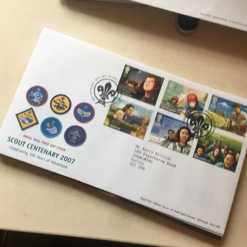GB 2007 SCOUT CENTENARY SG2758-2763 FIRST DAY COVER  BUREAU POSTMARK